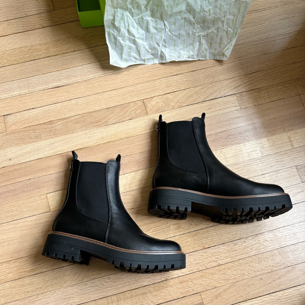 Sam Edelman Laguna Black Leather sz 7 Chelsea boots